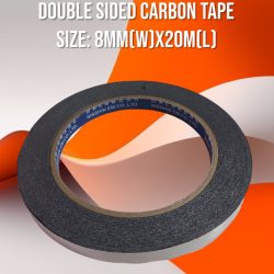 Fita dupla face condutora de carbono (base de tecido não tecido)